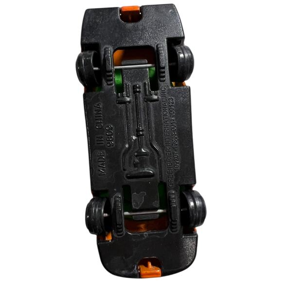 Greenbrier International 9809 Orange Green Racer Diecast Car 164 - Picture 6 of 7